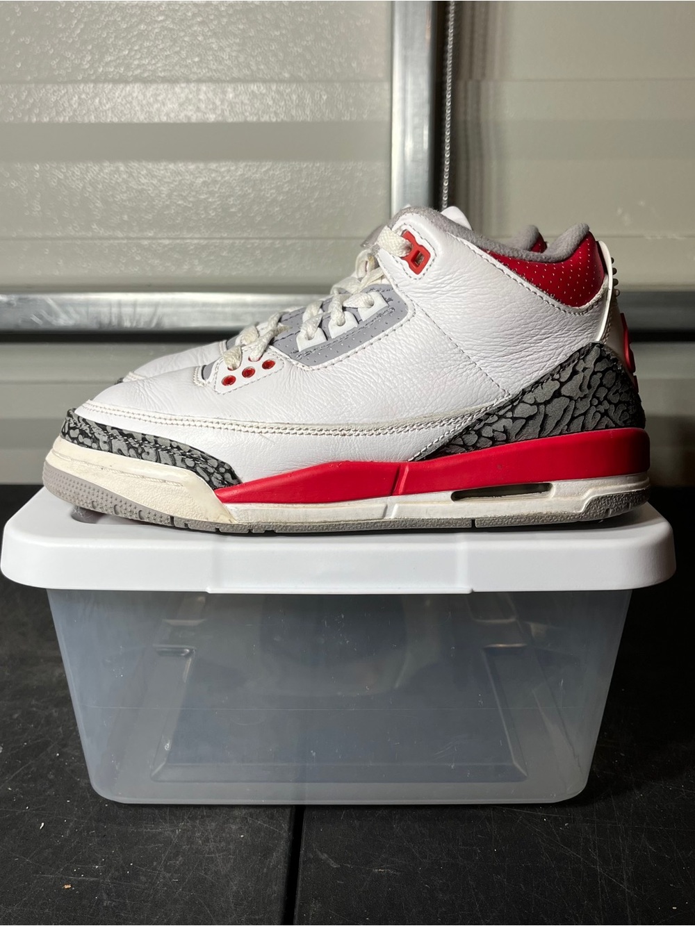 Size 5 - Jordan 3 Retro Mid Fire Red